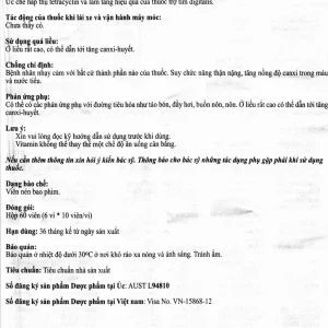 Thuốc AB ExtraBone-Care+ Aus Biopharm phòng và điều trị loãng xương, bổ sung canxi (6 vỉ x 10 viên)