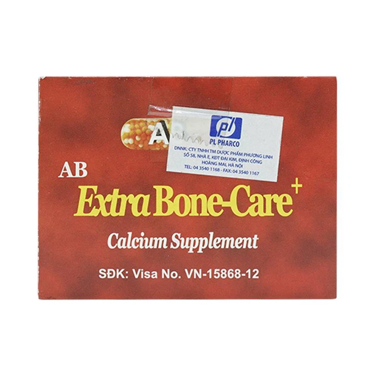 Thuốc AB ExtraBone-Care+ Aus Biopharm phòng và điều trị loãng xương, bổ sung canxi (6 vỉ x 10 viên)