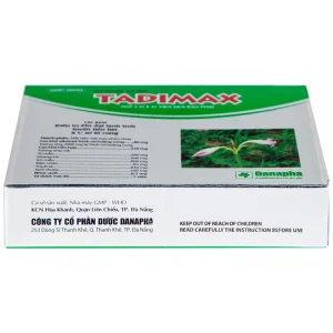 Thuốc Tadimax Danapha điều trị phì đại lành tính tuyến tiền liệt và u xơ tử cung (2 vỉ x 21 viên)
