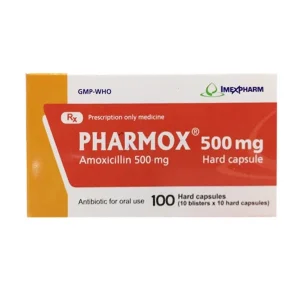 Viên nang cứng Pharmox 500mg Imexpharm điều trị các trường hợp nhiễm khuẩn (10 vỉ x 10 viên)
