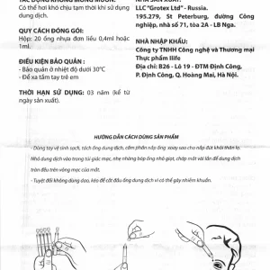 Dung dịch nhãn khoa Taurine-Solopharm 4% điều trị loạn dưỡng giác mạc, viêm giác mạc (20 tuýp x 1ml)