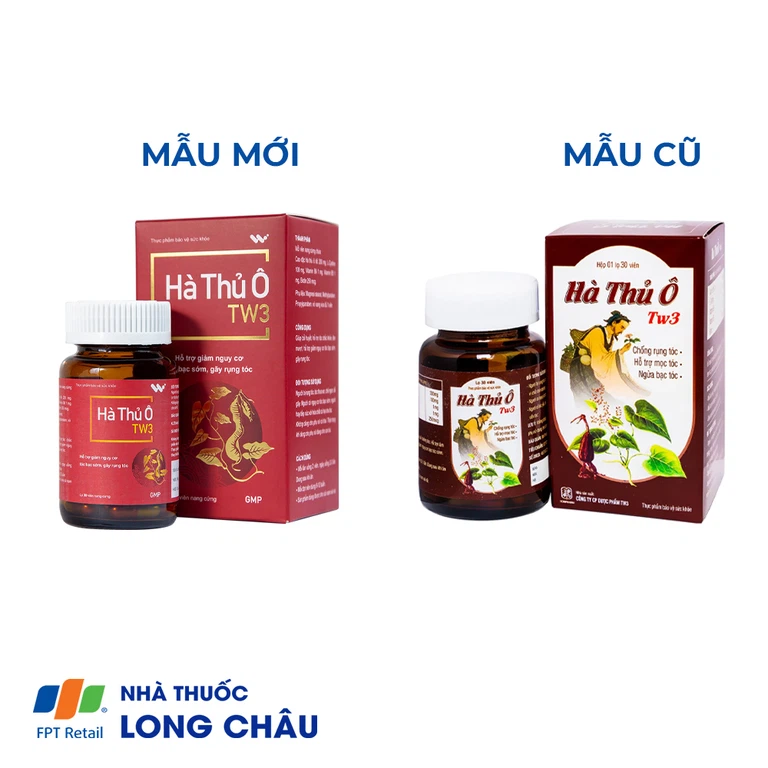 Viên uống Hà Thủ Ô TW3 hỗ trợ giảm nguy cơ tóc bạc sớm, gãy rụng tóc (30 viên)