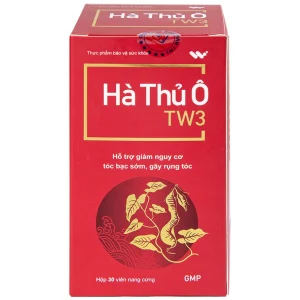 Viên uống Hà Thủ Ô TW3 hỗ trợ giảm nguy cơ tóc bạc sớm, gãy rụng tóc (30 viên)