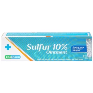 Kem mụn Sulfur 10% Ointment Cospharm ngăn ngừa mụn và chăm sóc da mặt (30g)