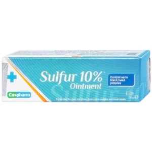 Kem mụn Sulfur 10% Ointment Cospharm ngăn ngừa mụn và chăm sóc da mặt (30g)