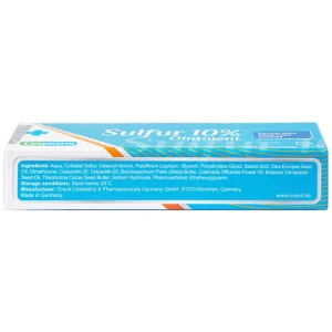 Kem mụn Sulfur 10% Ointment Cospharm ngăn ngừa mụn và chăm sóc da mặt (30g)