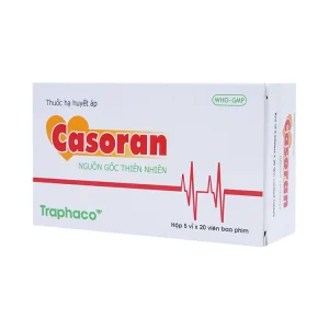 Thuốc Casoran Traphaco điều trị tăng huyết áp (5 vỉ x 20 viên)