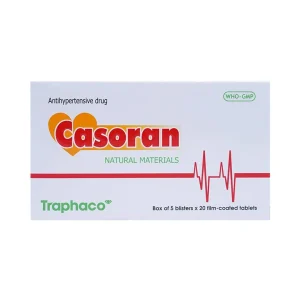 Thuốc Casoran Traphaco điều trị tăng huyết áp (5 vỉ x 20 viên)