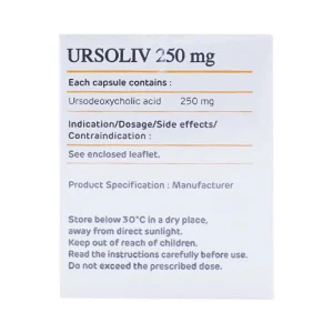 Thuốc Ursoliv 250 MEGA We care điều trị làm tan sỏi mật (5 vỉ x 10 viên)