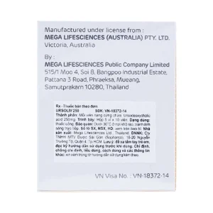 Thuốc Ursoliv 250 MEGA We care điều trị làm tan sỏi mật (5 vỉ x 10 viên)
