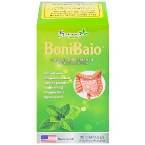 Viên uống BoniBaio Botania giúp cân bằng hệ vi khuẩn có ích đường ruột (30 viên)
