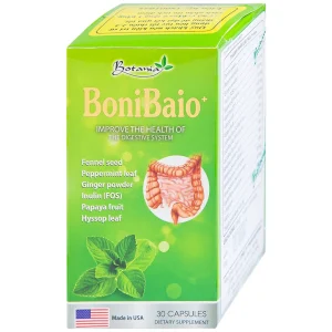 Viên uống BoniBaio Botania giúp cân bằng hệ vi khuẩn có ích đường ruột (30 viên)