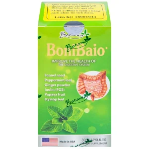 Viên uống BoniBaio Botania giúp cân bằng hệ vi khuẩn có ích đường ruột (30 viên)