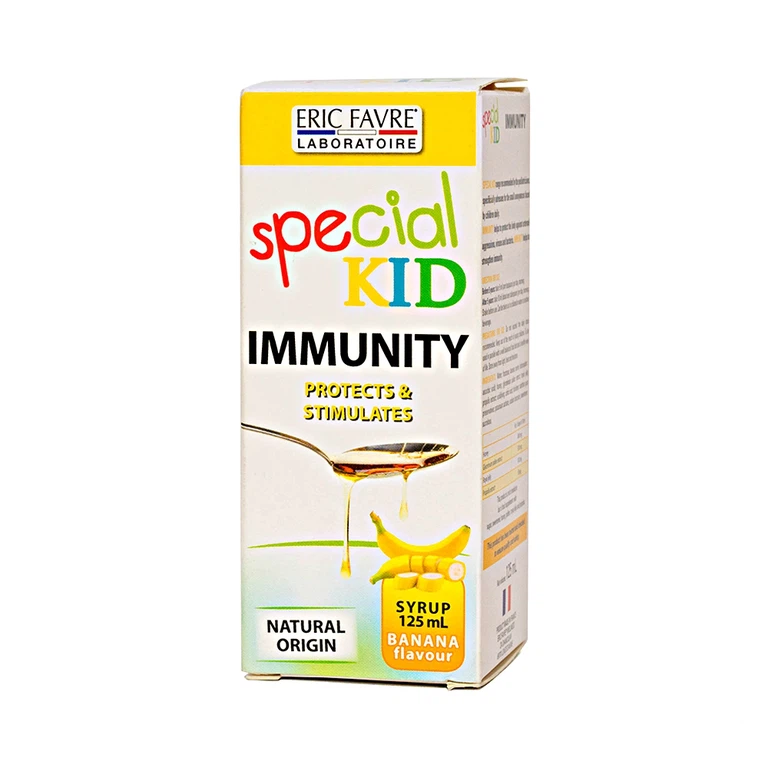 Siro Pecial Kid Immunite tăng cường sức đề kháng, giảm nguy cơ mắc các bệnh do nhiễm khuẩn (125ml)