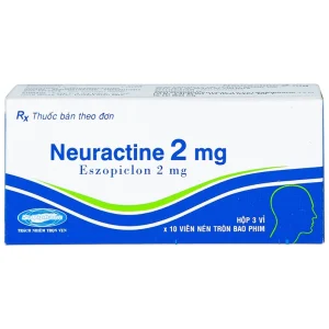 Thuốc Neuractine 2mg SaVi điều trị chứng mất ngủ (3 vỉ x 10 viên)