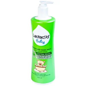 Sữa tắm gội hàng ngày Body And Hair Wash Lactacyd Baby Extra Milky sạch dịu nhẹ, dưỡng ẩm vượt trội (500ml)