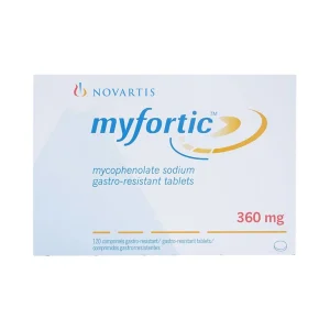 Viên nén Myfortic 360mg Novartis dùng cho bệnh nhân ghép thận dị gen (12 vỉ x 10 viên)