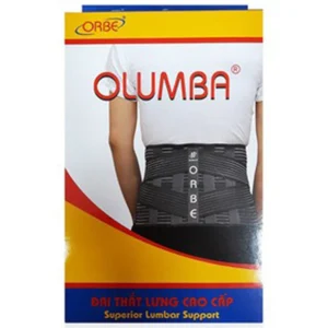 Đai thắt lưng Olumba Orbe Size L màu ghi dự phòng tổn thương cột sống