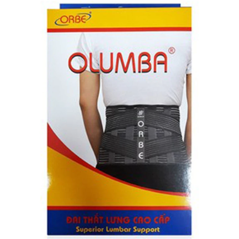 Đai thắt lưng Olumba Orbe Size L màu ghi dự phòng tổn thương cột sống