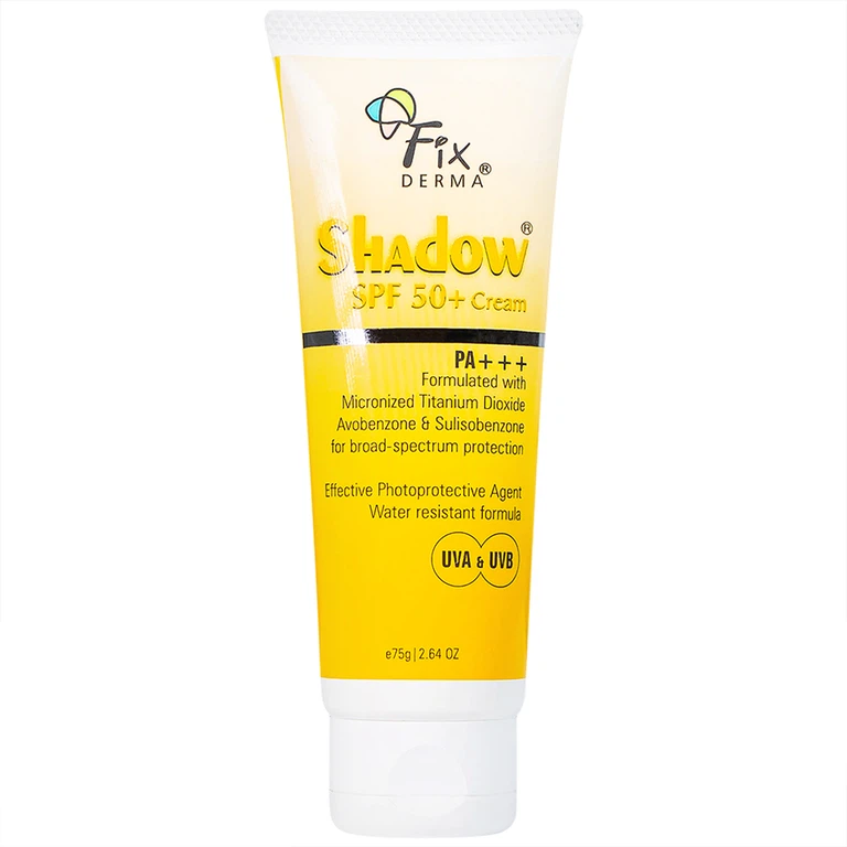 Kem Fixderma Shadow SPF 50+ Cream giúp chống nắng và dưỡng ẩm (75g)