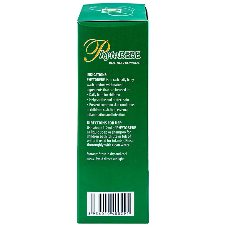 Dung dịch tắm rôm sảy em bé PhytoBeBe Opodis Pharma (250ml)