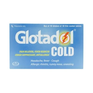 Thuốc Glotadol Cold Glomed hỗ trợ giảm đau, hạ sốt (10 vỉ x 10 viên)
