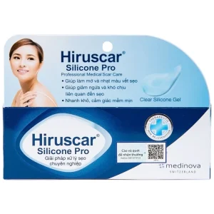 Kem bôi dạng gel Hiruscar Silicone Pro Medinova mờ sẹo, giảm ngứa và khó chịu liên quan đến sẹo (10g)
