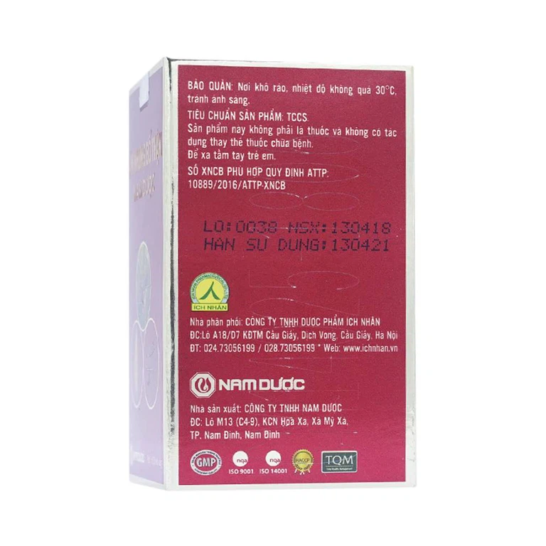 Viên uống Sâm Nhung Bổ Thận Nam Dược hỗ trợ tráng dương, tăng cường sinh lực (30 viên)