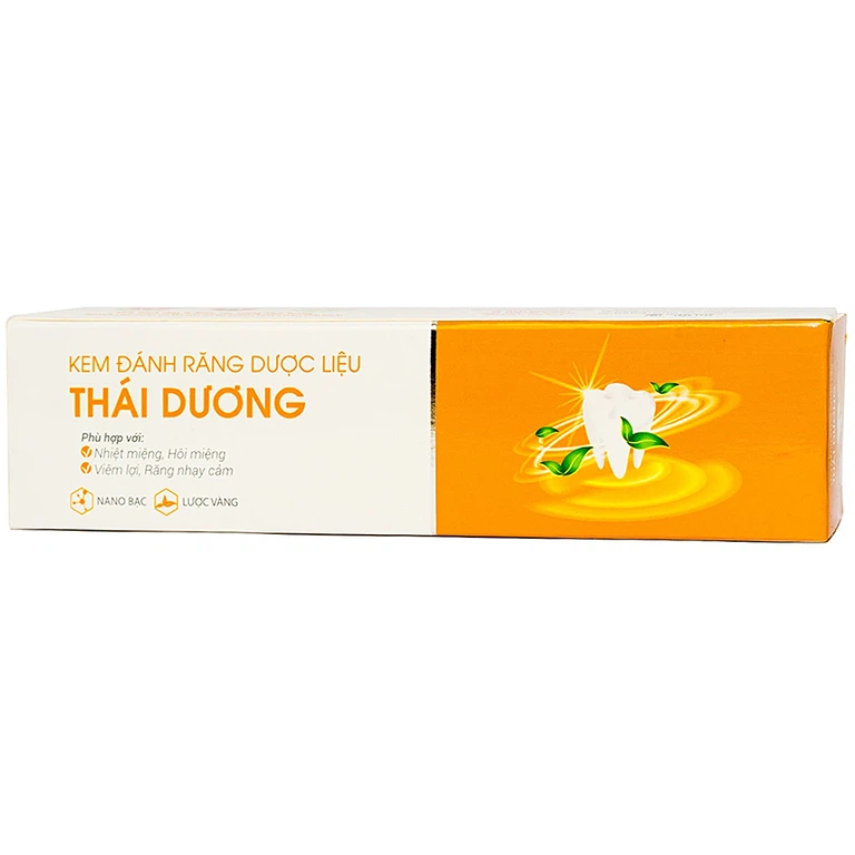 Kem đánh răng dược liệu Thái Dương hạn chế nhiệt miệng, hôi miệng, viêm lợi, răng nhạy cảm (100g)
