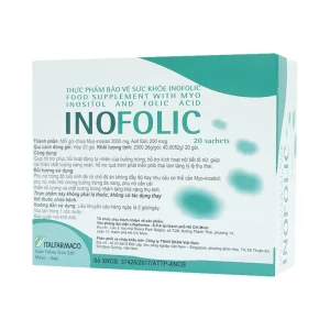 Bột Inofolic Italfarmaco hỗ trợ phục hồi hoạt động tự nhiên của buồng trứng, kích hoạt nội tiết tố nữ (20 gói)