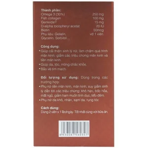 Viên uống Marilyn Genivida giúp cải thiện sinh lý nữ, làm chậm quá trình mãn kinh (30 viên)