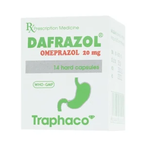 Thuốc Dafrazol Traphaco điều trị và phòng ngừa loét dạ dày tá tràng, viêm thực quản trào ngược (14 viên)