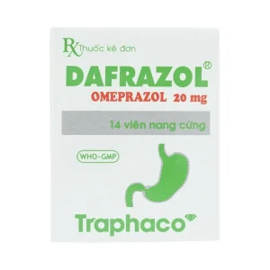 Thuốc Dafrazol Traphaco điều trị và phòng ngừa loét dạ dày tá tràng, viêm thực quản trào ngược (14 viên)