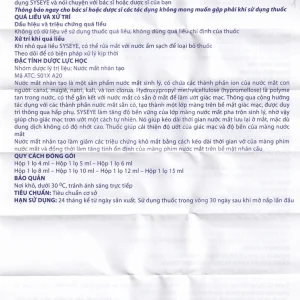 Thuốc nhỏ mắt Syseye Merap điều trị và làm giảm cảm giác khó chịu do khô mắt (10ml)