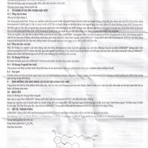 Thuốc nhỏ mắt Lumigan 0.01% Allergan giảm tăng áp suất nội nhãn (3ml)