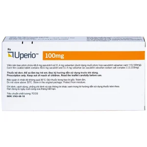 Thuốc Uperio 100mg Novartis điều trị suy tim (2 vỉ x 14 viên)