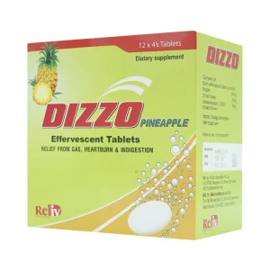 Viên sủi Dizzo Pineapple Reliv giúp ăn ngon miệng hơn, tăng cường chuyển hóa (12 vỉ x 4 viên)