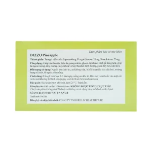 Viên sủi Dizzo Pineapple Reliv giúp ăn ngon miệng hơn, tăng cường chuyển hóa (12 vỉ x 4 viên)