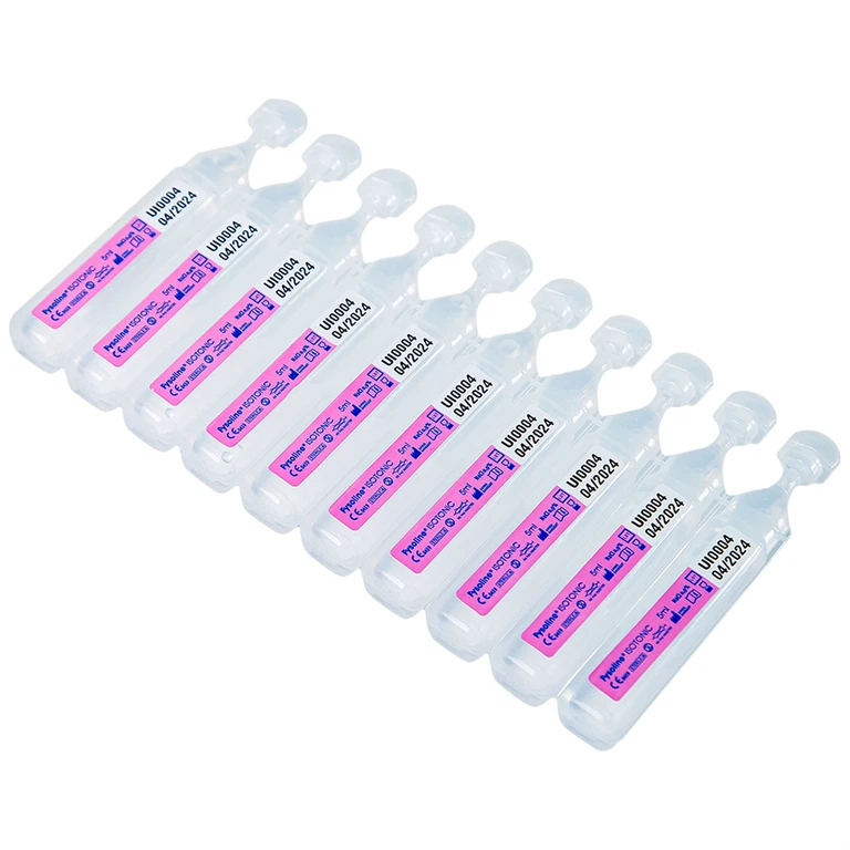 Dung dịch nước muối sinh lý không chất bảo quản Fysoline Gifrer làm sạch mắt, mũi (40 ống)