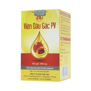 Viên Dầu Gấc PV hỗ trợ giúp làm sáng mắt, giảm khô mắt, mờ mắt, quáng gà (100 viên)