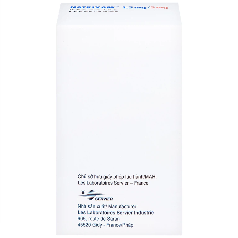 Thuốc Natrixam 1.5mg/5mg LES điều trị tăng huyết áp (30 viên)