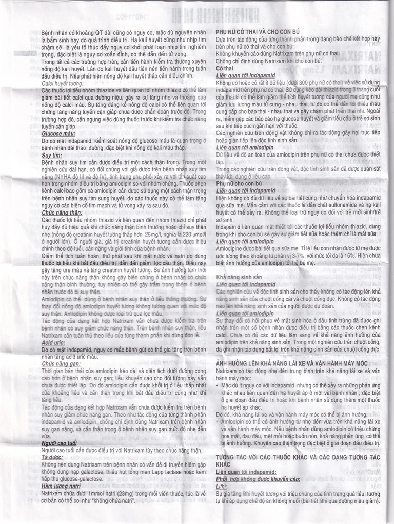 Thuốc Natrixam 1.5mg/5mg LES điều trị tăng huyết áp (30 viên)