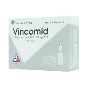 Thuốc tiêm Vincomid 10mg/2ml Vinphaco dự phòng nôn và buồn nôn hậu phẫu, do xạ trị (2 vỉ x 5 ống x 2ml)