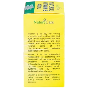 Thực phẩm bảo vệ sức khỏe Natural Vitamin E 400 IU giúp cải thiện sức khỏe da và phục hồi da (60 viên)