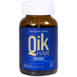 Viên uống Qik Hair For Men Ecogreen giúp giảm rụng tóc, hối đầu ở nam giới (30 viên)