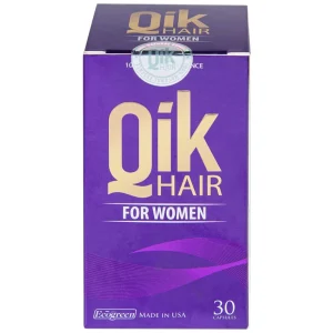 Viên uống Qik Hair For Women Ecogreen giúp giảm rụng tóc ở nữ giới, giúp tóc mọc nhanh (30 viên)