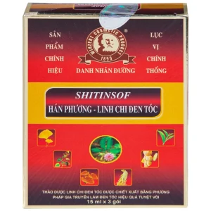 Dầu gội Shitinsof Hán Phương - Linh Chi Đen Tóc Danh Nhân Đường 15ml nhuộm đen và dưỡng tóc (3 gói)