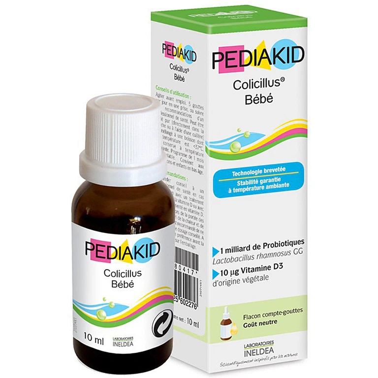 Siro Pediakid Colicillus Bébé làm cân bằng hệ vi khuẩn tiêu hóa, tăng khả năng hấp thu thức ăn (10ml)
