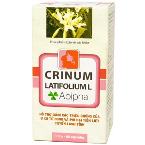 Viên uống Trinh Nữ Hoàng Cung Abipha hỗ trợ giảm các triệu chứng u xơ tử cung (60 viên)