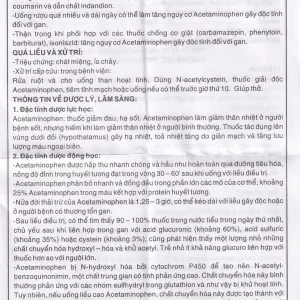 Viên nén Panactol 650mg Khapharco giảm đau, hạ sốt, không gây buồn ngủ (1000 viên)